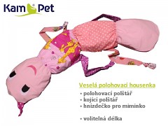 Veselá polohovací housenka KamPet Classic 2m 100 % bavlna