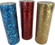 Holografické serpentýny zelené