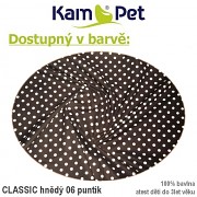 Polohovací had 1,5m KamPet Classic puntík 06 hnědý