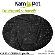 KUPONY Č.406-Látka bavlna ,černá mikro puntík,80/45cm 