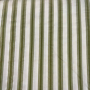 KUPONY Č.285-Látka bavlna,bílá-zelené proužky,30/80cm