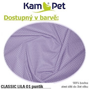 KUPONY Č 253-Látka bavlna ,fialová mikro puntík,27/115cm