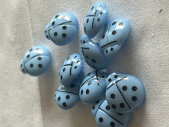 Modré knoflíky-beruška, á 1ks nebo balení 10ks 