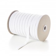 BÍLÁ prádlová guma pruženka 8mm, 1 m